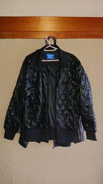 Champion 퀼팅 자켓 블루종 블랙 M