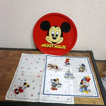 미키 빈티지 트레이 손수건 세트