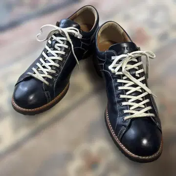 REGAL 리 레이스업 가죽 스니커즈 26.5cm 네이비 57RR