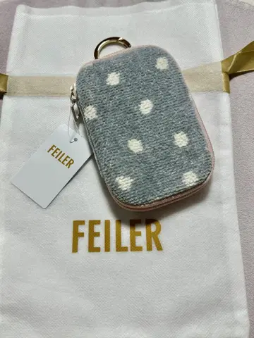 FEILER CLEAR LABEL 슈가 도트 카드&키 파우치