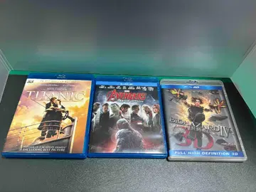 3D Blu-Ray 소프트 3점 타이타닉, 어벤져스, 바이오하자드