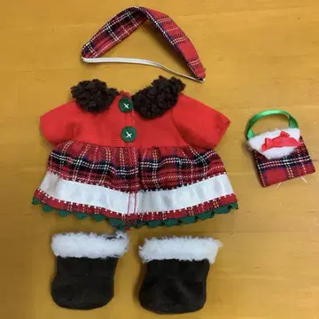 멜짱 타탄 체크 코트 크리스마스