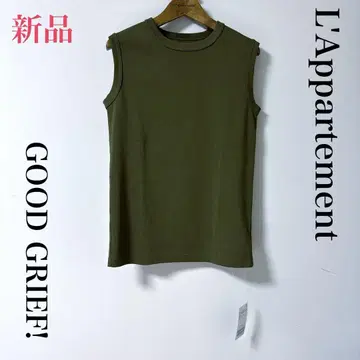 새상품 GOOD GRIEF! 크루 넥 민소매 탑