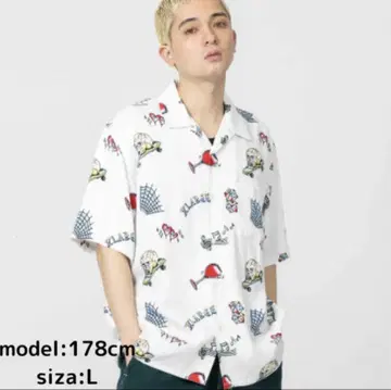 XLARGE 반팔 셔츠 L 사이즈 컬러풀 프린트