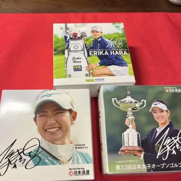 ERIKA HARA 사인 포함 골프공 4개 세트 3종류