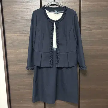 네이비 프릴 셋업 빅 사이즈