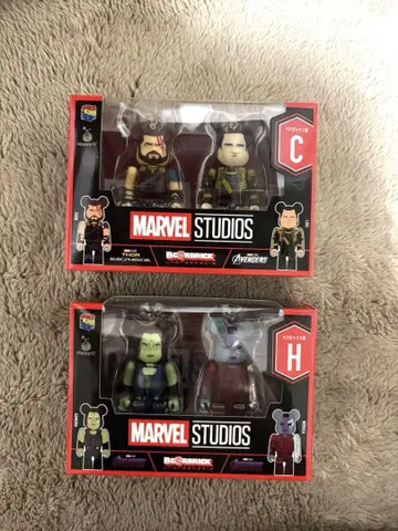 MARVEL STUDIOS 큐브릭/베어브릭 피규어 세트