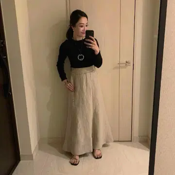 YONFA 욘파 린넨 롱 스커트