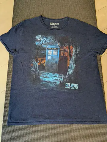 닥터 후 공식 T셔츠 네이비 구제 의류 L 사이즈