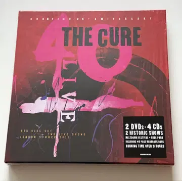 The Cure / 40 Live 럭셔리 Box 세트 2DVD+4CD