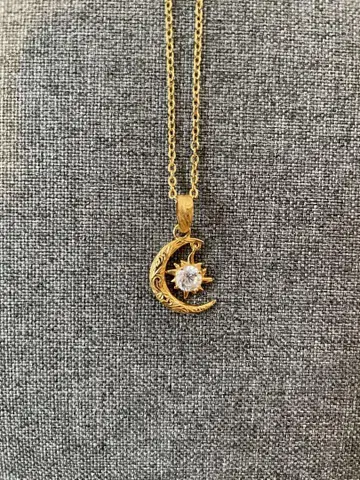 [ IRIEBEACH ] sun and moon necklace
