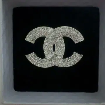 더블 C 로고 브로치 빈티지 브로치