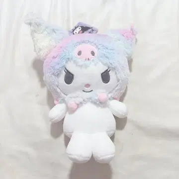 쿠로미 빅 파우치 레인보우 봉제 인형