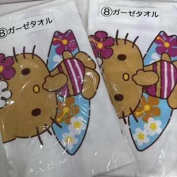 산리오 복권 제일복권 일광화상 키티 거즈 타월 2개