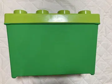 LEGO 그린 컬러 블록형 수납 박스 케이스만