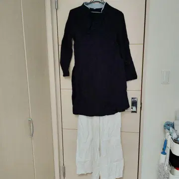 네이비 차이나 파오 아오자이 S 사이즈