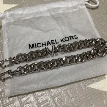 새상품 마이클코어스 체인 MK 로고 실버 스트랩