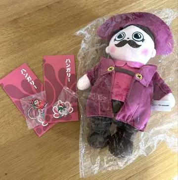 오사카 간사이 만박 헝가리관 굿즈 봉제 인형 핀 배지 키링