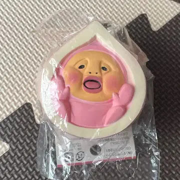 [ 미사용 ] 코비토즈칸 카쿠레모모지리 스퀴즈 우레탄 인형 스트랩