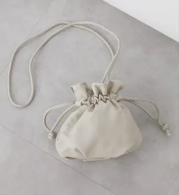 인조 가죽 복조리 백 그레이