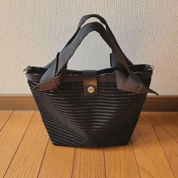 메쉬 리본 백 블랙 FACTORY OMOTO
