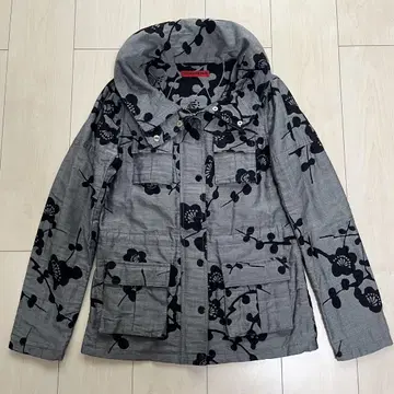 VIVENNE TAM 비비안 탐 매실 패턴 자켓 코튼 린넨