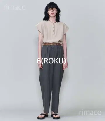6(ROKU) HENLY NECK KNIT