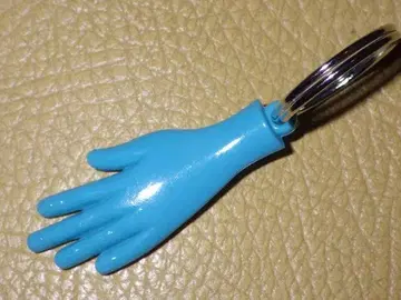 60'S 핸드 키링 빈티지 손바닥 왼쪽 손 부적 독일