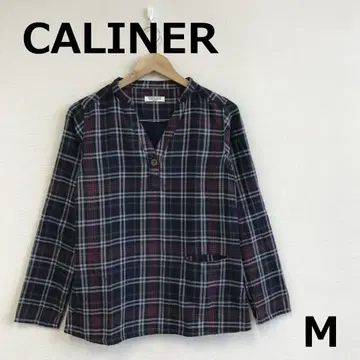 A0905A04 [ CALINER ] 체크 무늬 튜닉
