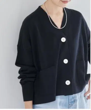 IENA 드라이 코튼 V넥 가디건