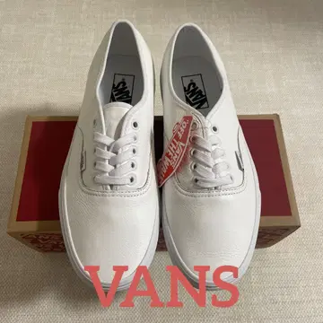 [새상품] VANS 반스 authentic 오센틱 leather 화이트