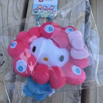 간사이 만박 미야쿠미야쿠 산리오 콜라보 키리 봉제 인형 키티 카라비너