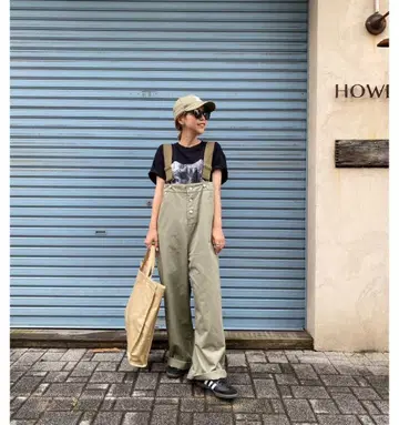 mite wide chino salopette