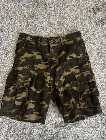 SHIPS 하프 팬츠 카모플라주 패턴