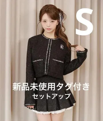 Darich 다리치 스팽글 트위드 자켓 스커트 셋업