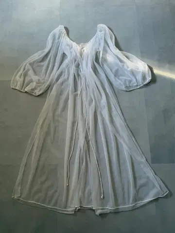 앤티크 빈티지 70s 특수 레어 레이스 화이트 원피스 드레스 새상품급