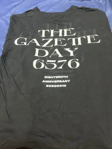 theGazettE 18주년 롱 T셔츠