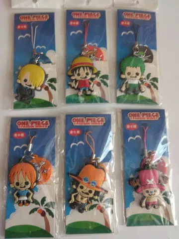 ONE PIECE 원피스 러버 스트랩 판손 웍스 전 6종 세트
