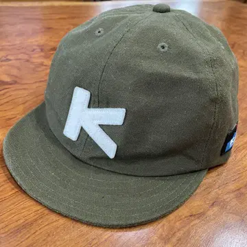 KAVU 로고 자수 캡 올리브