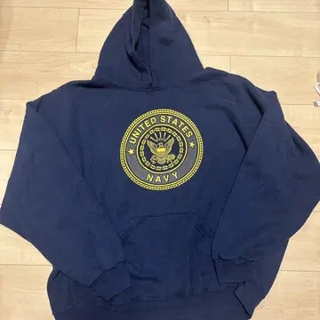 NAVY 미국 해군 SOFFE 로고 후드티 네이비