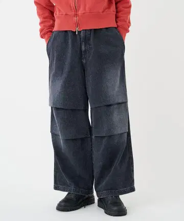PARACHUTE DENIM PANTS [ jieda ]