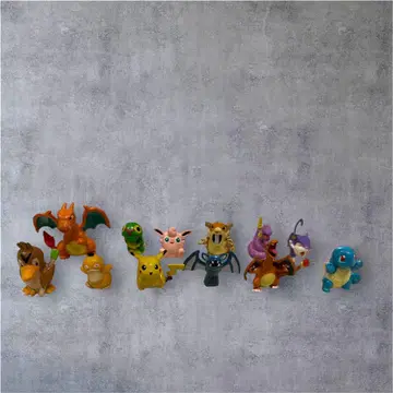 포켓몬 미니 피규어 연필캡 묶음 판매 리자몽 피카츄