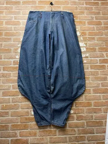 90s 본탄 데님 토비 팬츠 닛카포카 와이드 오버 사이즈 y2k