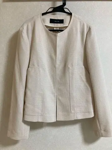 새상품급 allurevill 노카라 자켓 S 베이지