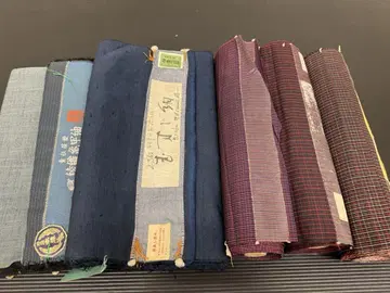127) 기모노  옷감 6종 세트 기모노 원단 순수 실크