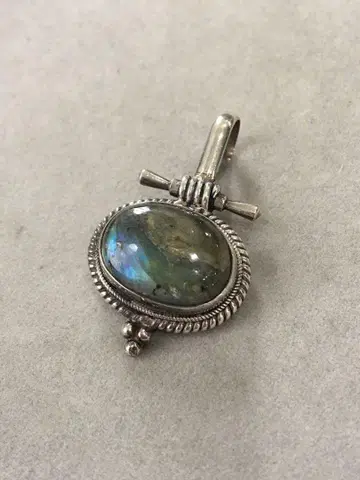 [새상품] silver925 문스톤 펜던트 탑 각인 있음