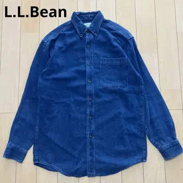 L.L.Bean 엘엘빈 긴팔 셔츠 인디고 버튼 다운 S 사이즈