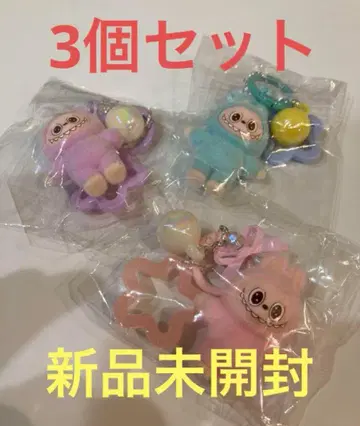 봉제 인형 라브브 캐릭터 키링 3종 세트