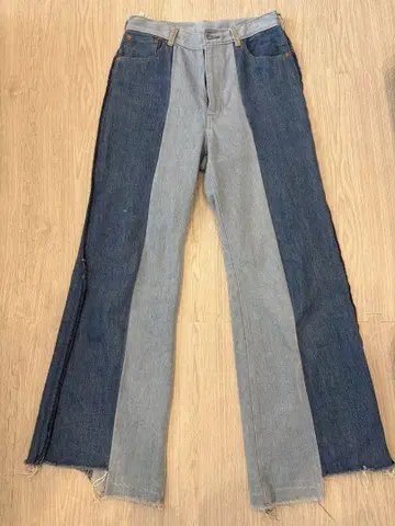 Spick&span 패치워크 부츠컷 데님 27인치