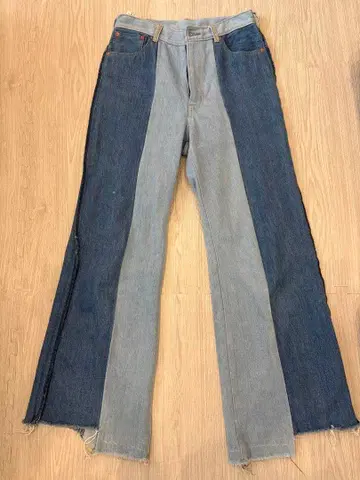 Spick&span 패치워크 부츠컷 데님 27인치